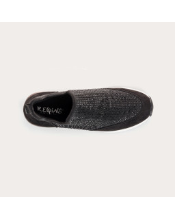 Baskets compensées en lycra