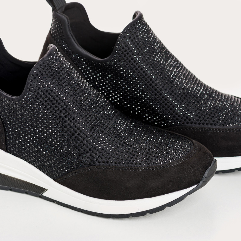 Wedge sneakers in Lycra