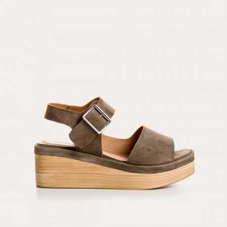 SANDALES THALIE CUIR VELOURS
