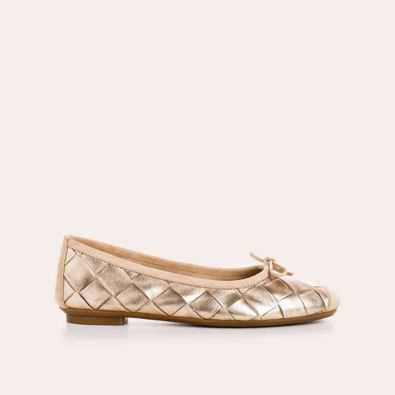 ballerine femme metallique | reqins