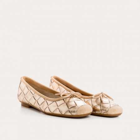 ballerine femme metallique | reqins