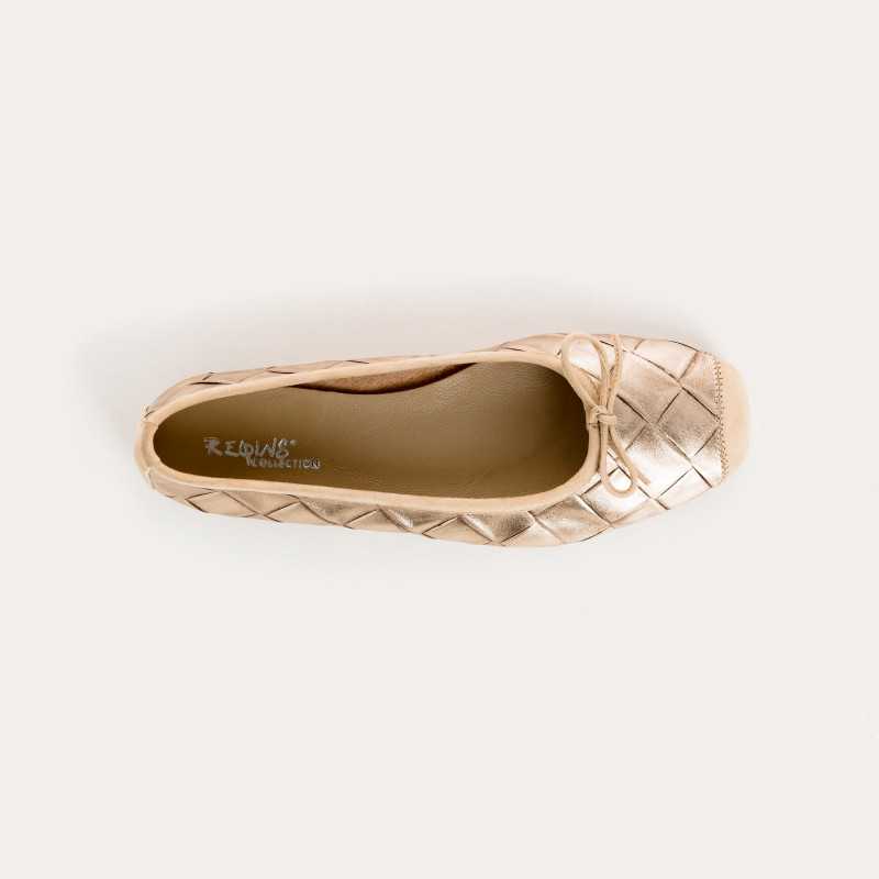 ballerine femme metallique | reqins