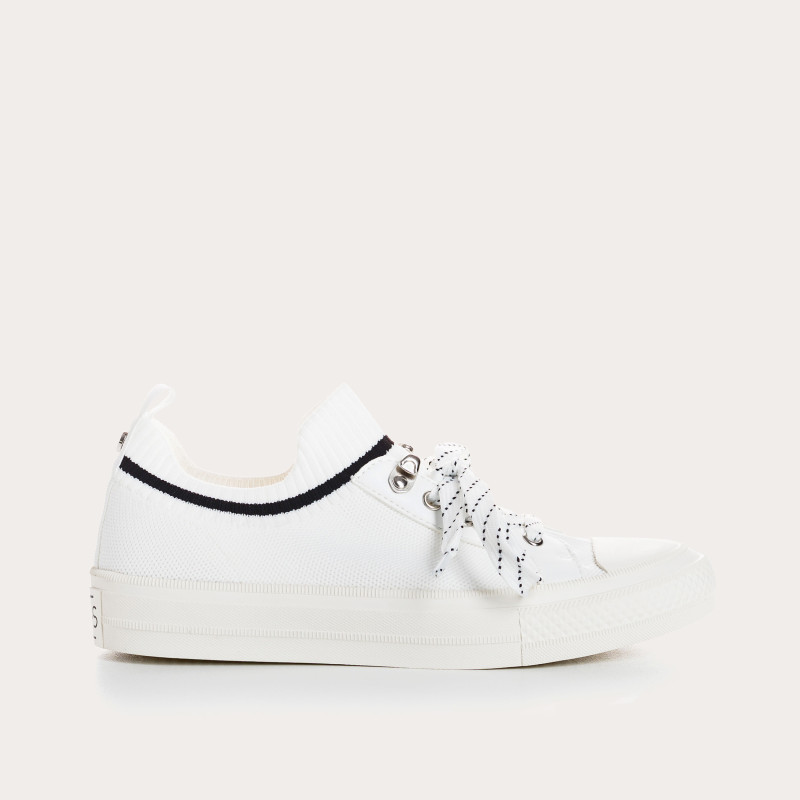 Sneakers for fabric two-tone woman
