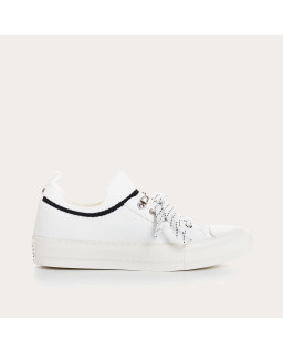 Sneakers for fabric two-tone woman