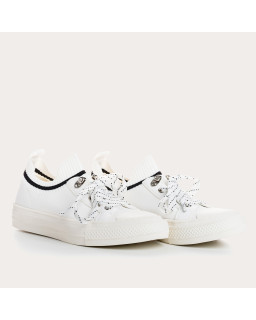 Baskets pour femme bicolore en tissu