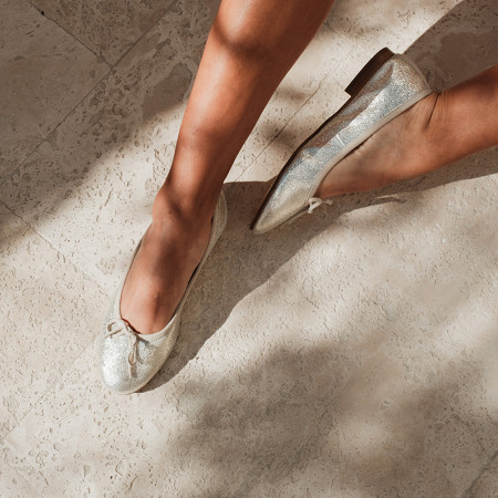 ballerines plates femme cuir crack | reqins