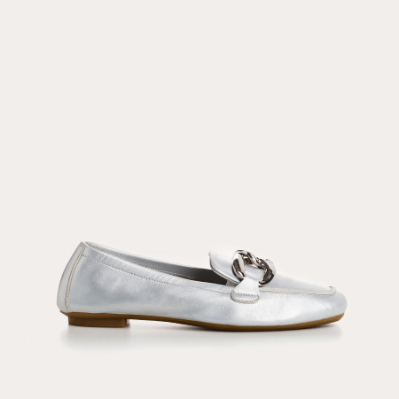 Haster Pearly Leather Loafers | Reqins