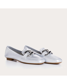 Haster Pearly Leather Loafers | Reqins