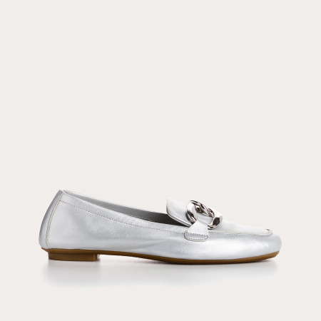 loafers bijou femme cuir nacré |reqins