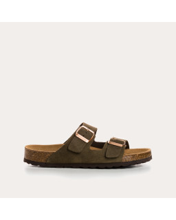 Nubia flange sandals - Anatomical shoes Suede woman | Reqins