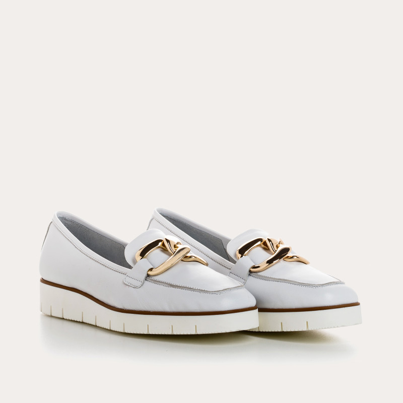 loafers bijou compensés femme cuir | reqins