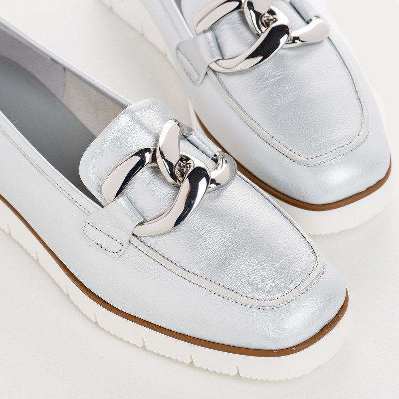 Moccasins Jewel Wedge Woman Woman Nacré - Naster | Reqins