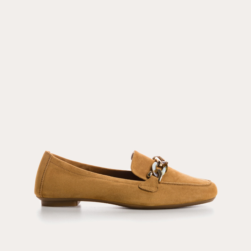 Mocassins Bijou Femme Cuir Velours - HOREL | Reqins