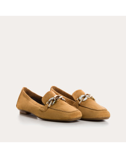 Mocassins Bijou Femme Cuir Velours - HOREL | Reqins