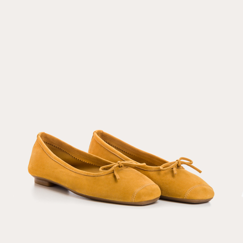 Harmony soft suede ballerinas
