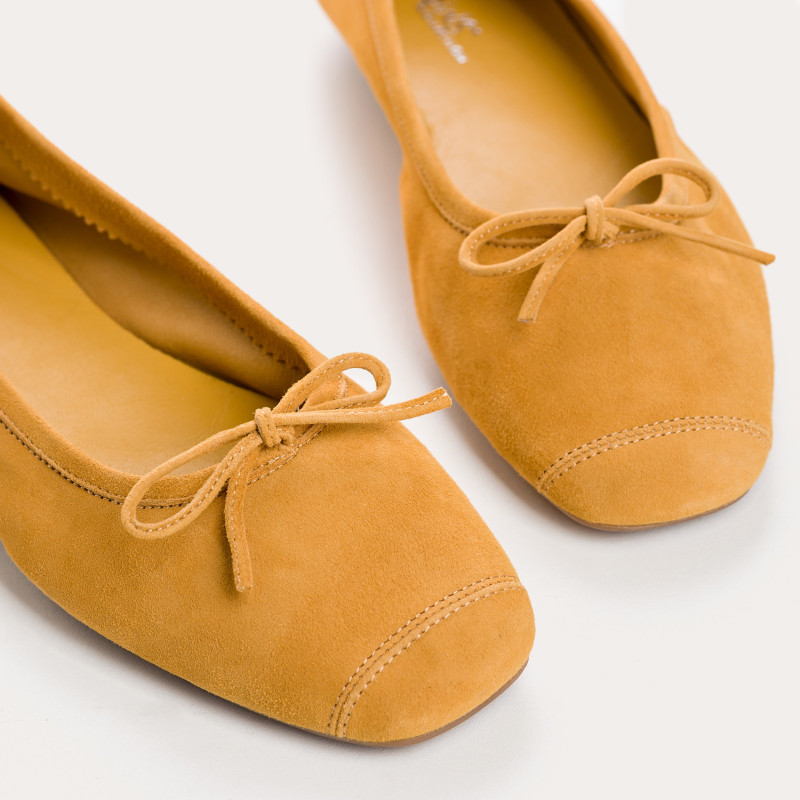 Harmony soft suede ballerinas