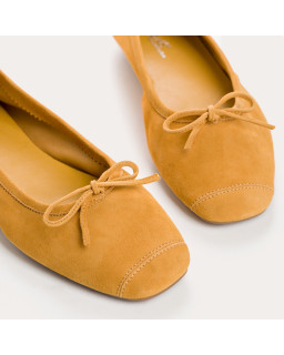 Ballerines Harmony en cuir velours souple | Reqins