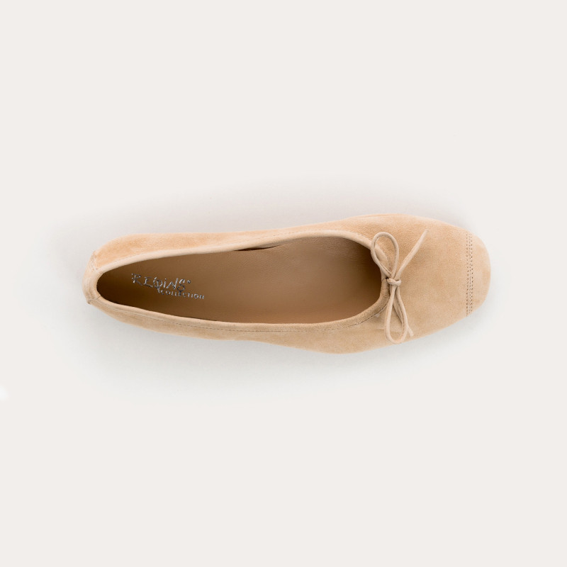 Ballerines Harmony en cuir velours souple | Reqins