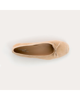 Harmony soft suede ballerinas