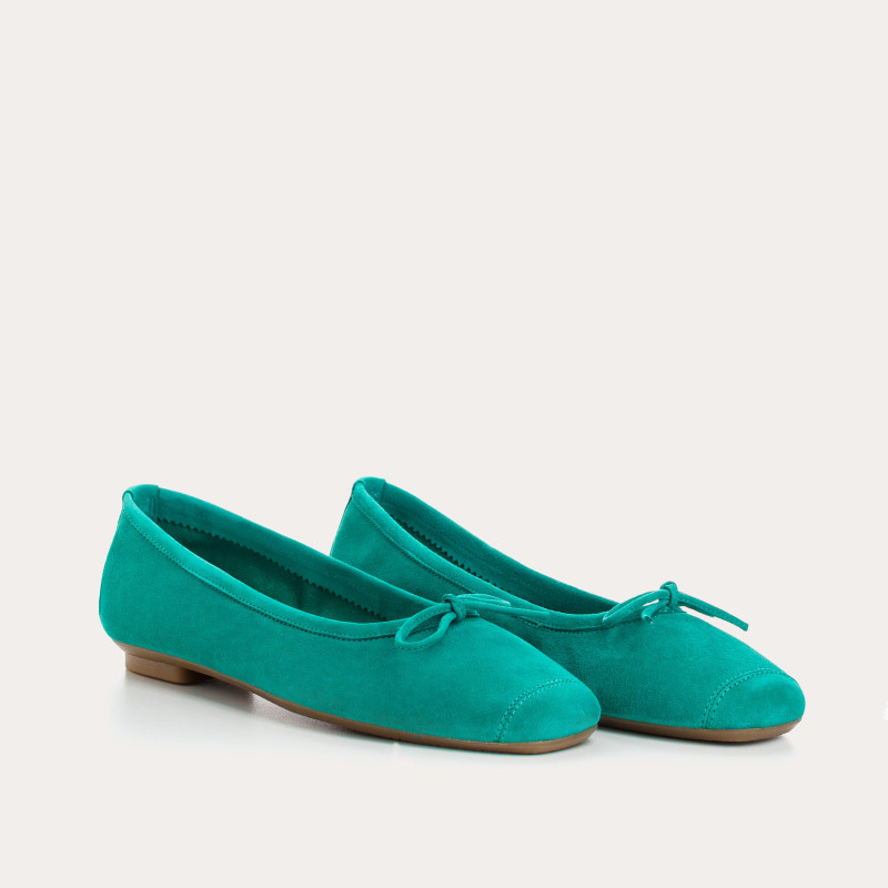 Harmony soft suede ballerinas