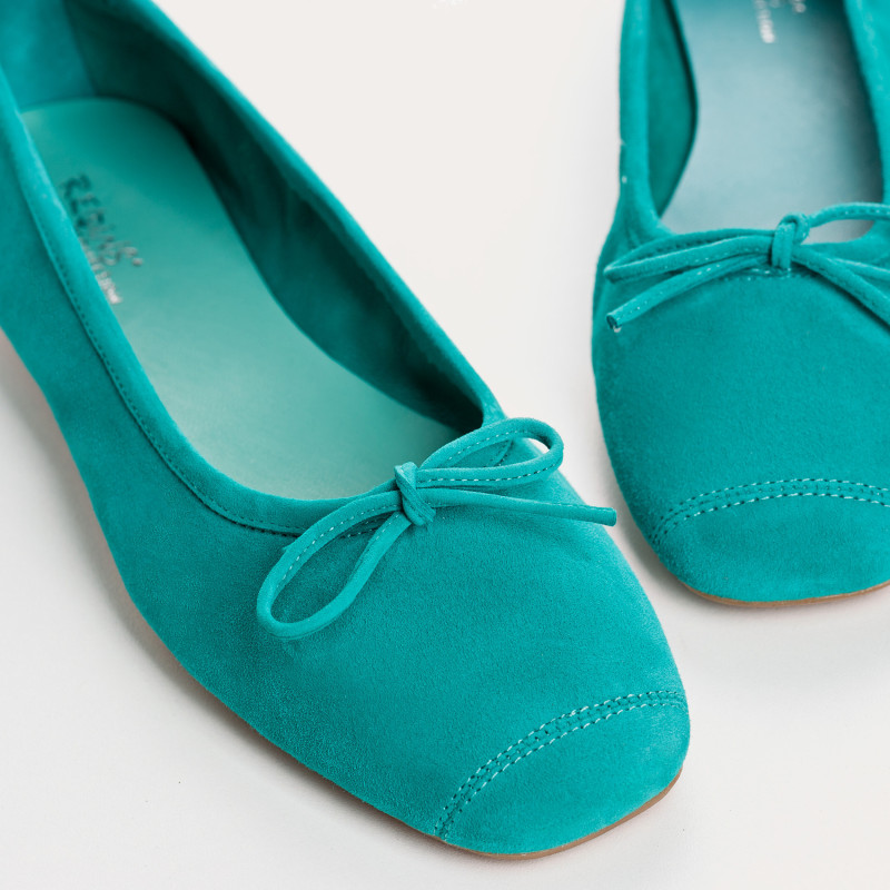 Harmony soft suede ballerinas