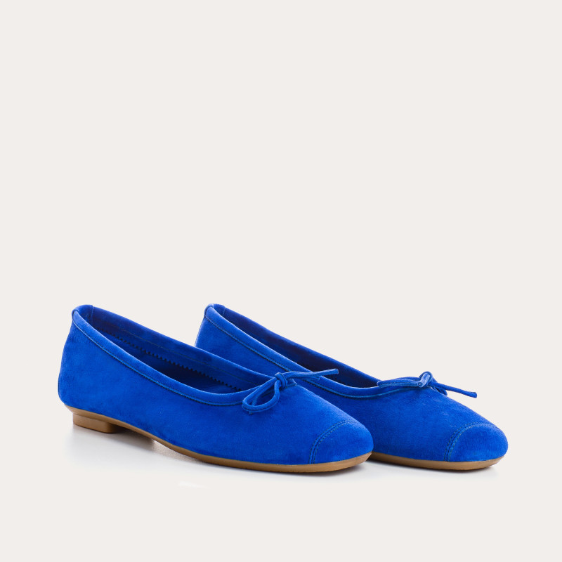 Ballerines Harmony en cuir velours souple | Reqins
