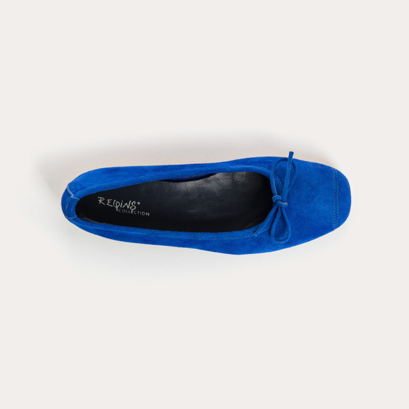Ballerines Harmony en cuir velours souple | Reqins