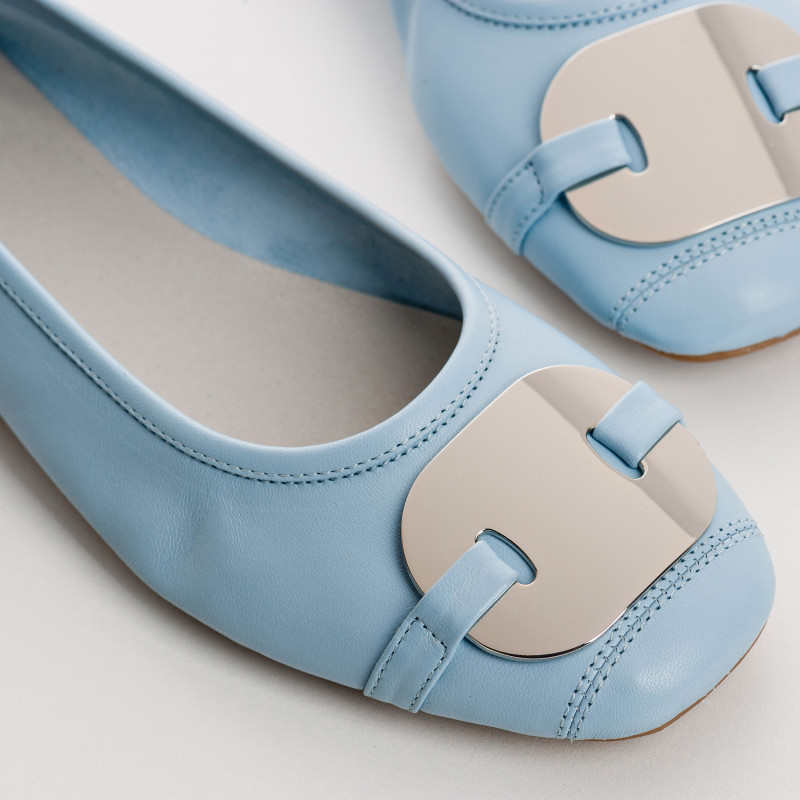 Ballerines Hermes en cuir - Élégance & Style | Reqins