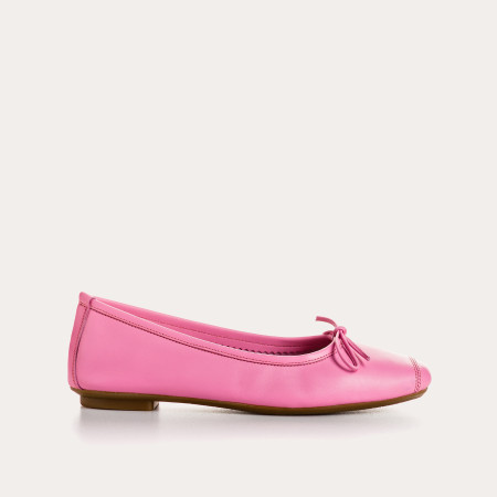 Harmony smooth leather ballerinas