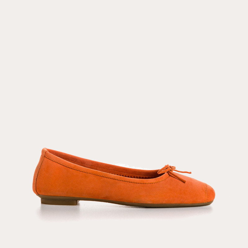Ballerines Harmony en cuir velours souple | Reqins