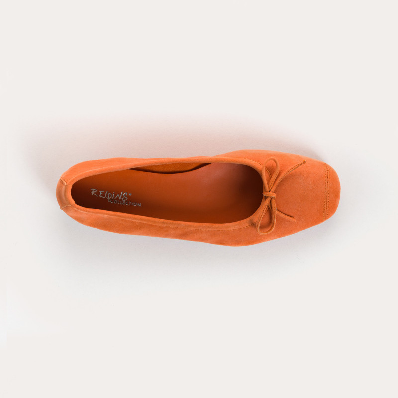 Harmony soft suede ballerinas