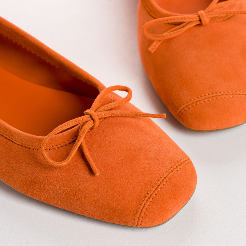 Harmony soft suede ballerinas