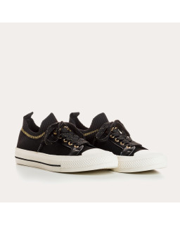 Sneakers for fabric two-tone woman