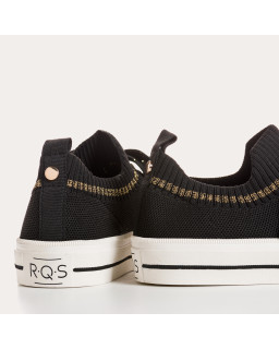 Sneakers for fabric two-tone woman