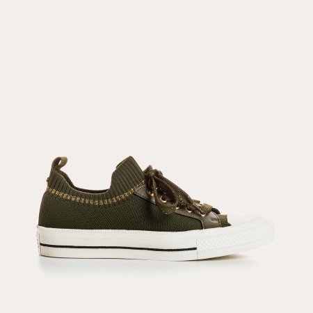 Sneakers for fabric two-tone woman