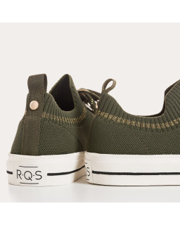 Sneakers for fabric two-tone woman