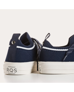 Sneakers for fabric two-tone woman