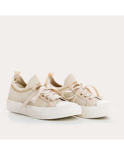 Sneakers for fabric two-tone woman
