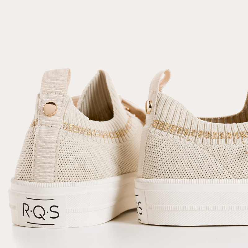 Sneakers for fabric two-tone woman