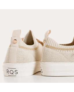 Sneakers for fabric two-tone woman