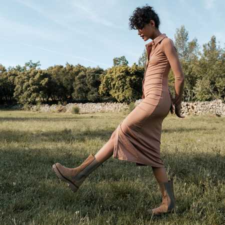 boots femme peau | reqins