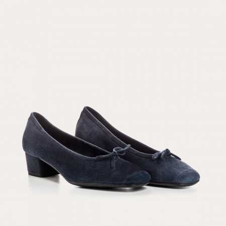 BALLERINES RUDY CUIR VELOURS