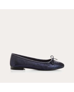 Carmen crackled leather ballerinas | Reqins