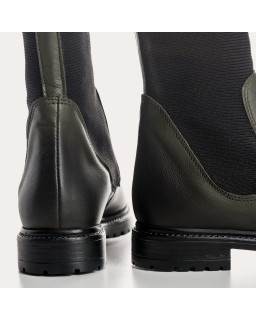 Boots Chelsea leather flat with elastic