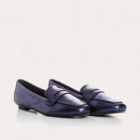 mocassins femme cuir eclat | reqins