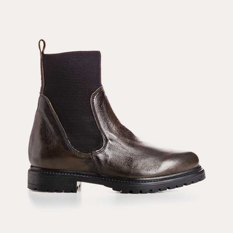 Boots Femme Cuir Vintage EVELYN Reqins