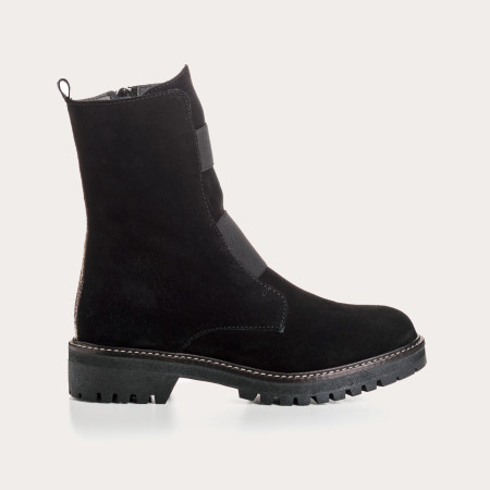 Boots chelsea suede with elastic and interior zip