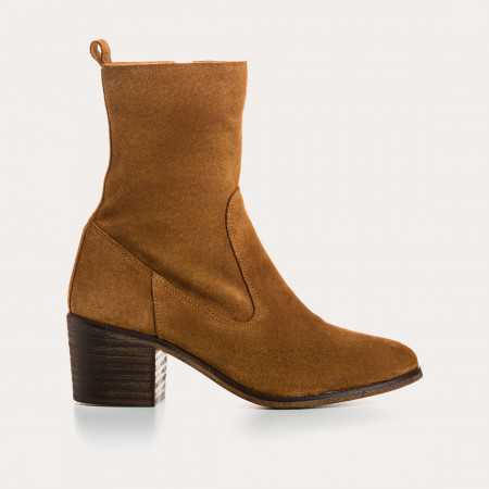BOOTS CECILIA CUIR VELOURS