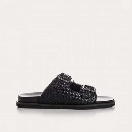 MULES MIAMI CUIR TRESSE...