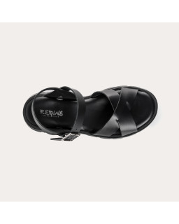 Louisa leather sandals with heel 4 cm - Chic & Stability